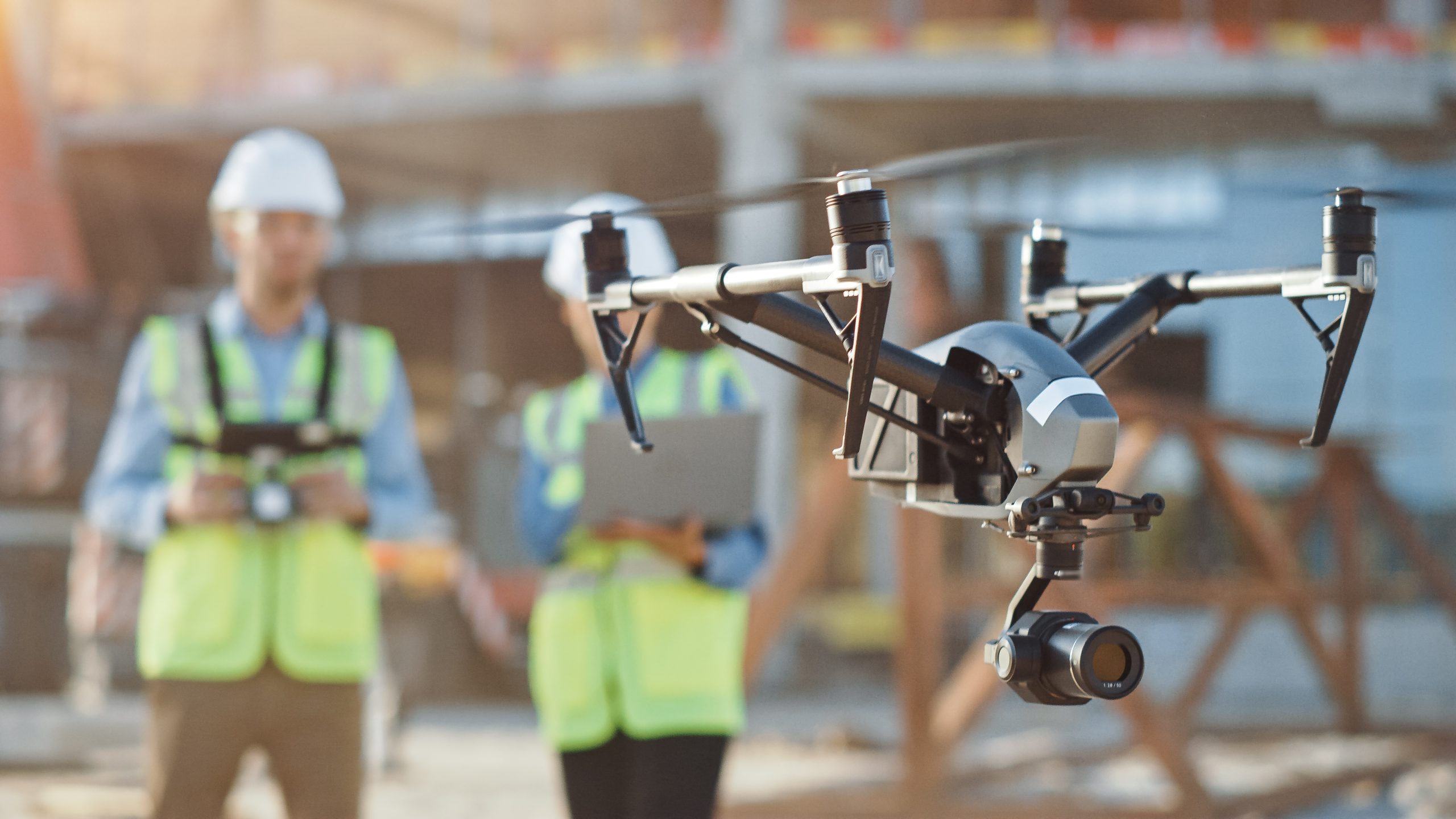 Drone survey of the riverfront tower — 4cm accuracy
